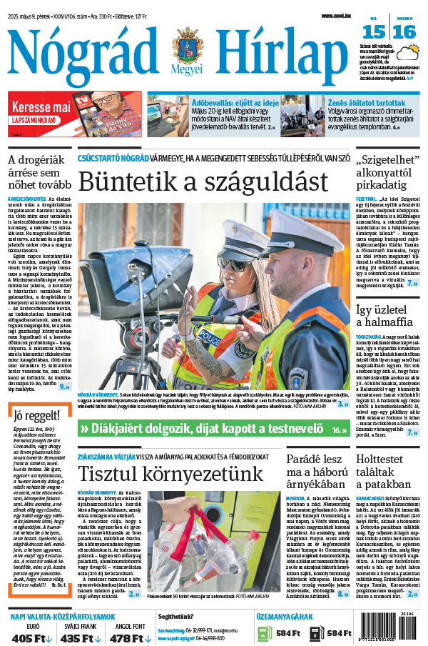 Lapszám: 2025.05.09. + MELLÉKLET