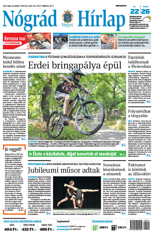 Lapszám: 2025.05.30. + MELLÉKLET
