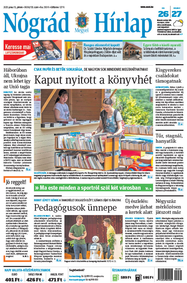 Lapszám: 2025.06.13. + MELLÉKLET