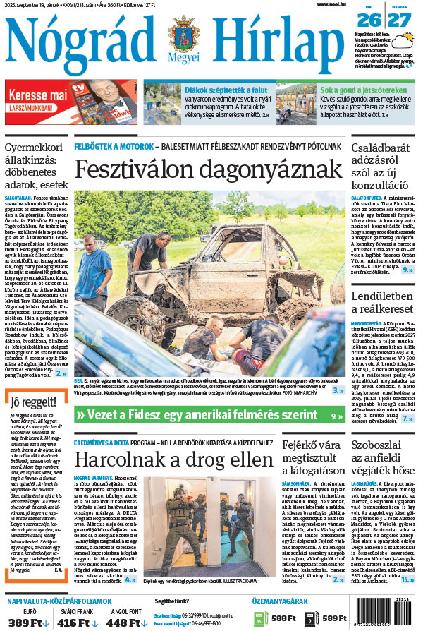 Lapszám: 2025.09.19. + MELLÉKLET