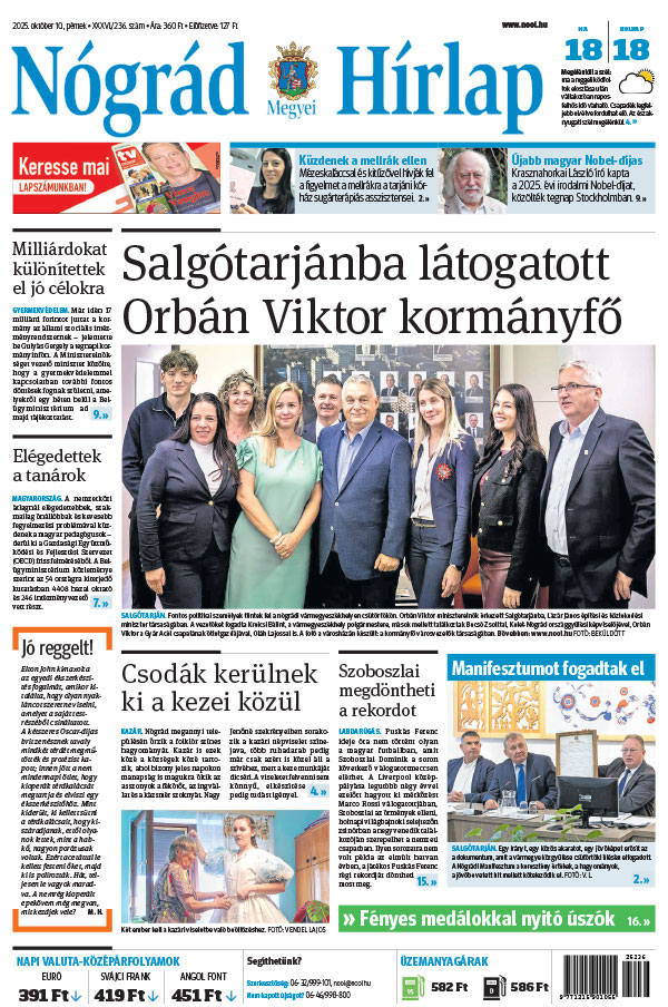 Lapszám: 2025.10.10. + MELLÉKLET