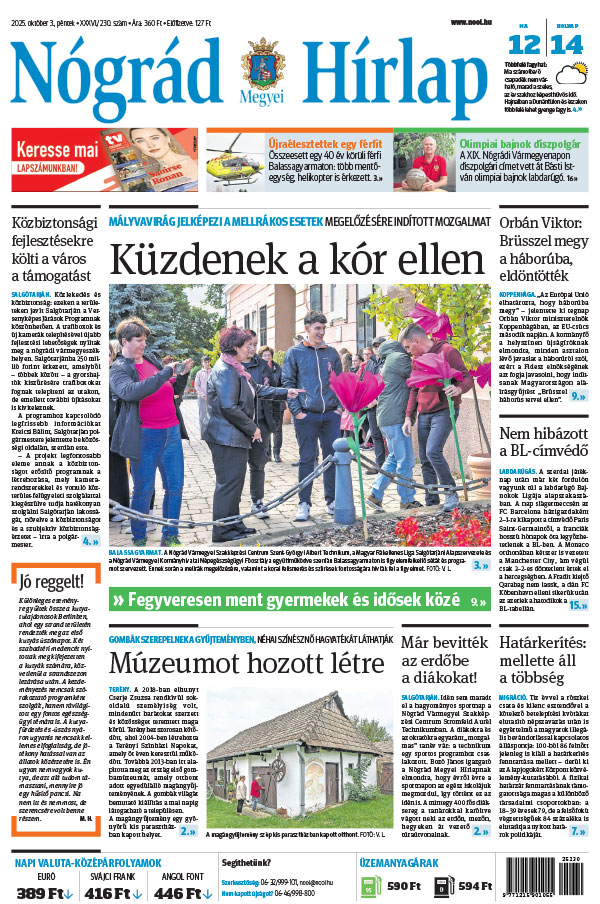 Lapszám: 2025.10.03. + MELLÉKLET