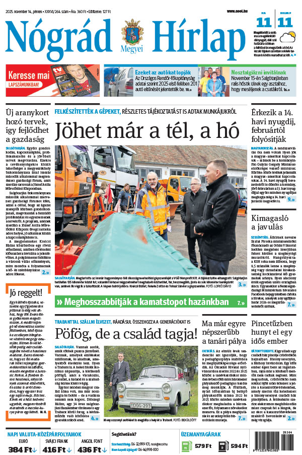 Lapszám: 2025.11.14. + MELLÉKLET