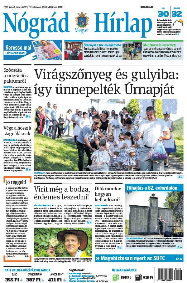 Lapszám: 2026. 06. 09.