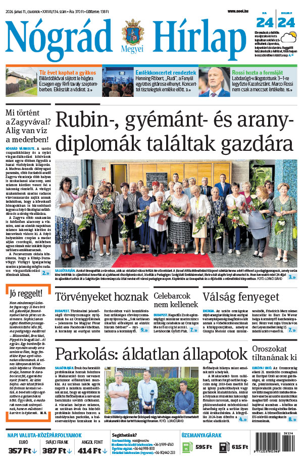 Lapszám: 2026. 06. 11.