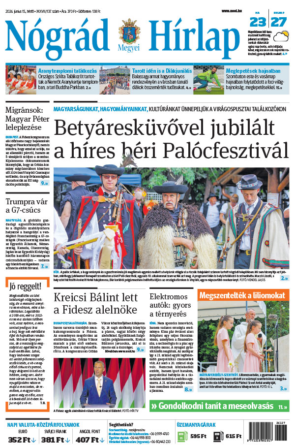 Lapszám: 2026. 06. 15.
