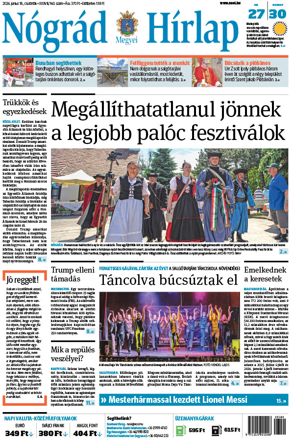 Lapszám: 2026. 06. 18.