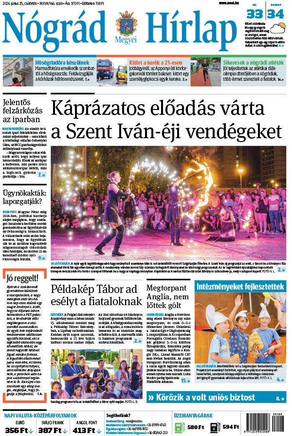 Lapszám: 2026. 06. 25.